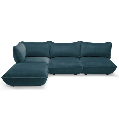 Sumo Sofa Corner von Fatboy - Velvet Recycled Petrol - Jacobsen Plus