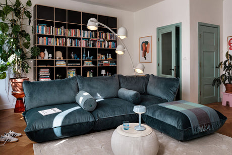 King Pillows, für den Innenbereich von Fatboy - Velvet Recycled Deep Green - Jacobsen Plus