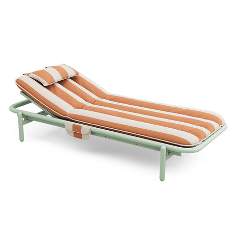 Sunbun Daybed von Fatboy - Mist Green / Stripe Orange Creme - Jacobsen Plus