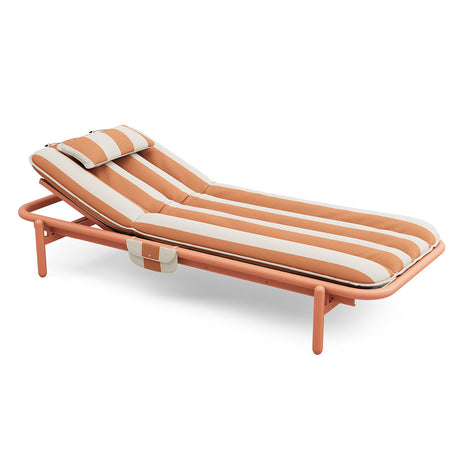 Sunbun Daybed von Fatboy - Terracotta / Streifen Orange Creme - Jacobsen Plus