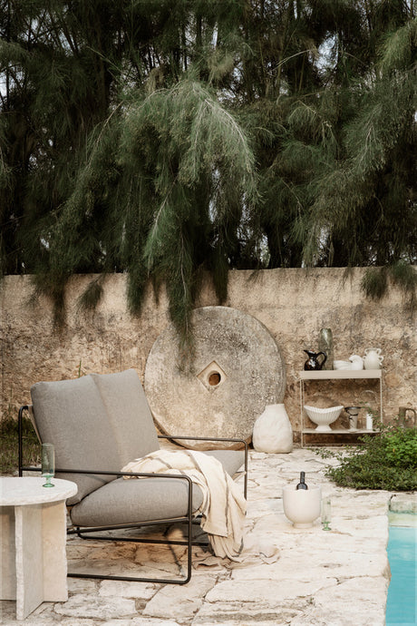 Desert 2-Sitzer von Ferm Living - Kaschmir - Pure Bouclé - Chestnut - Jacobsen Plus