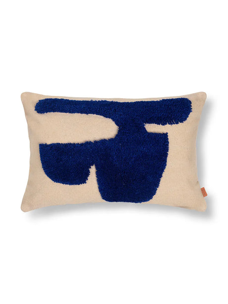 Lay Cushion, 60x40 cm von Ferm Living - Leuchtend Blau - Jacobsen Plus