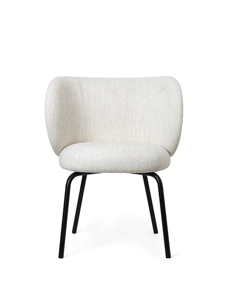 Rico Esszimmerstuhl von Ferm Living - Kaschmir - Off-White Bouclé - Jacobsen Plus
