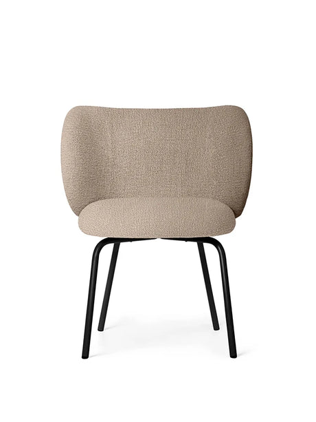 Rico Spisebordsstol fra Ferm Living - Black - Sand Bouclé - Jacobsen Plus
