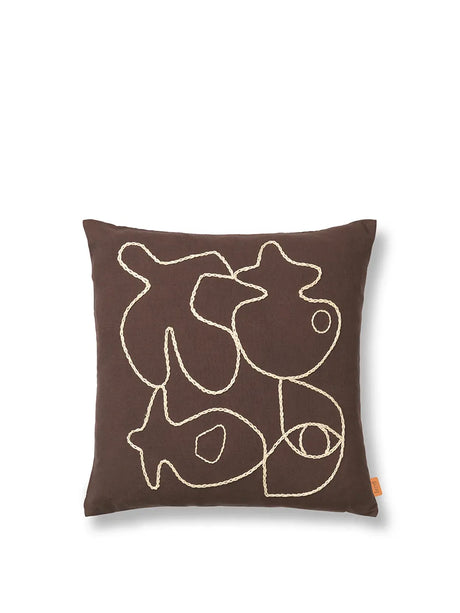 Figure Cushion, Kaffee/Sand von Ferm Living - 1 - Jacobsen Plus