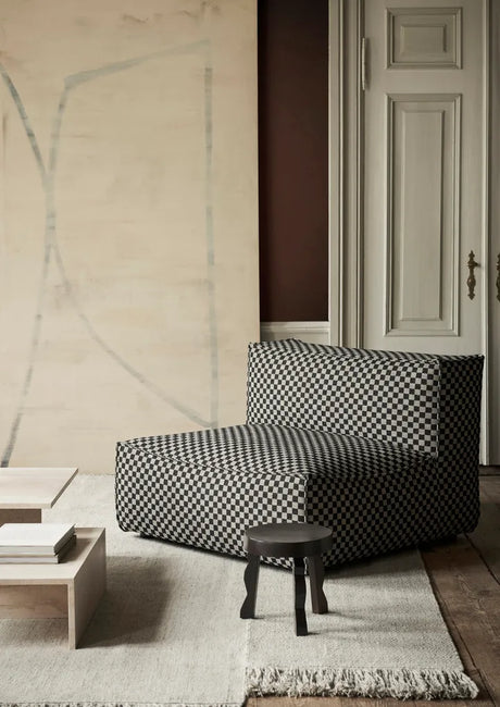 Catena Sofa Center L100 Check, sand/schwarz von Ferm Living - 2 - Jacobsen Plus