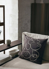 Figure Cushion, coffee/sand fra Ferm Living - 2 - Jacobsen Plus
