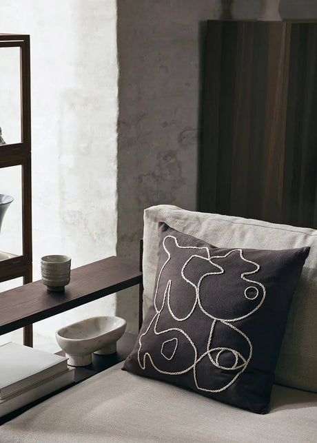 Figure Cushion, Kaffee/Sand von Ferm Living - 2 - Jacobsen Plus