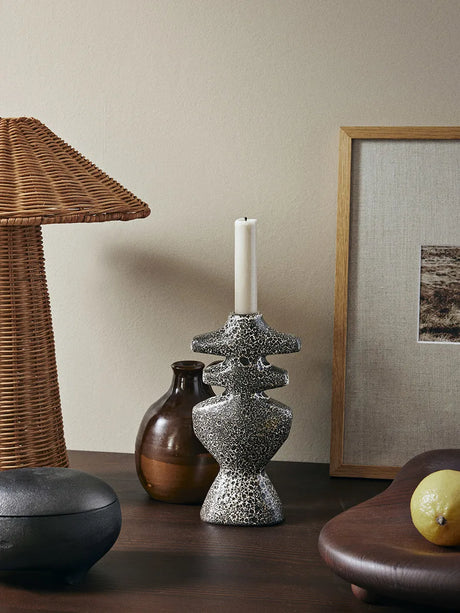 Yara Kerzenhalter Large, braun spot von Ferm Living - 2 - Jacobsen Plus