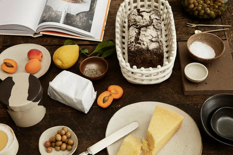 Keramik Basket, oval von Ferm Living - Offwhite - Jacobsen Plus