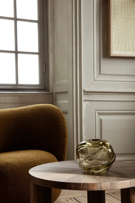 Water Swirl Vase, Round von Ferm Living - Moosgrün - Jacobsen Plus