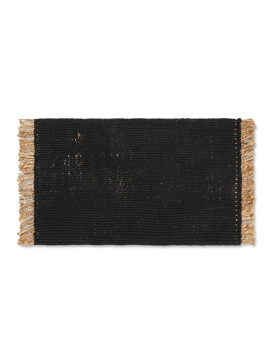Block Mat von Ferm Living - Black-Natural - Jacobsen Plus