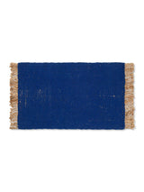 Block Mat von Ferm Living - Bright Blue-Natural - Jacobsen Plus