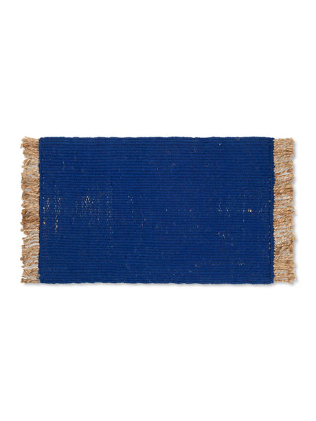 Block Mat von Ferm Living - Bright Blue-Natural - Jacobsen Plus