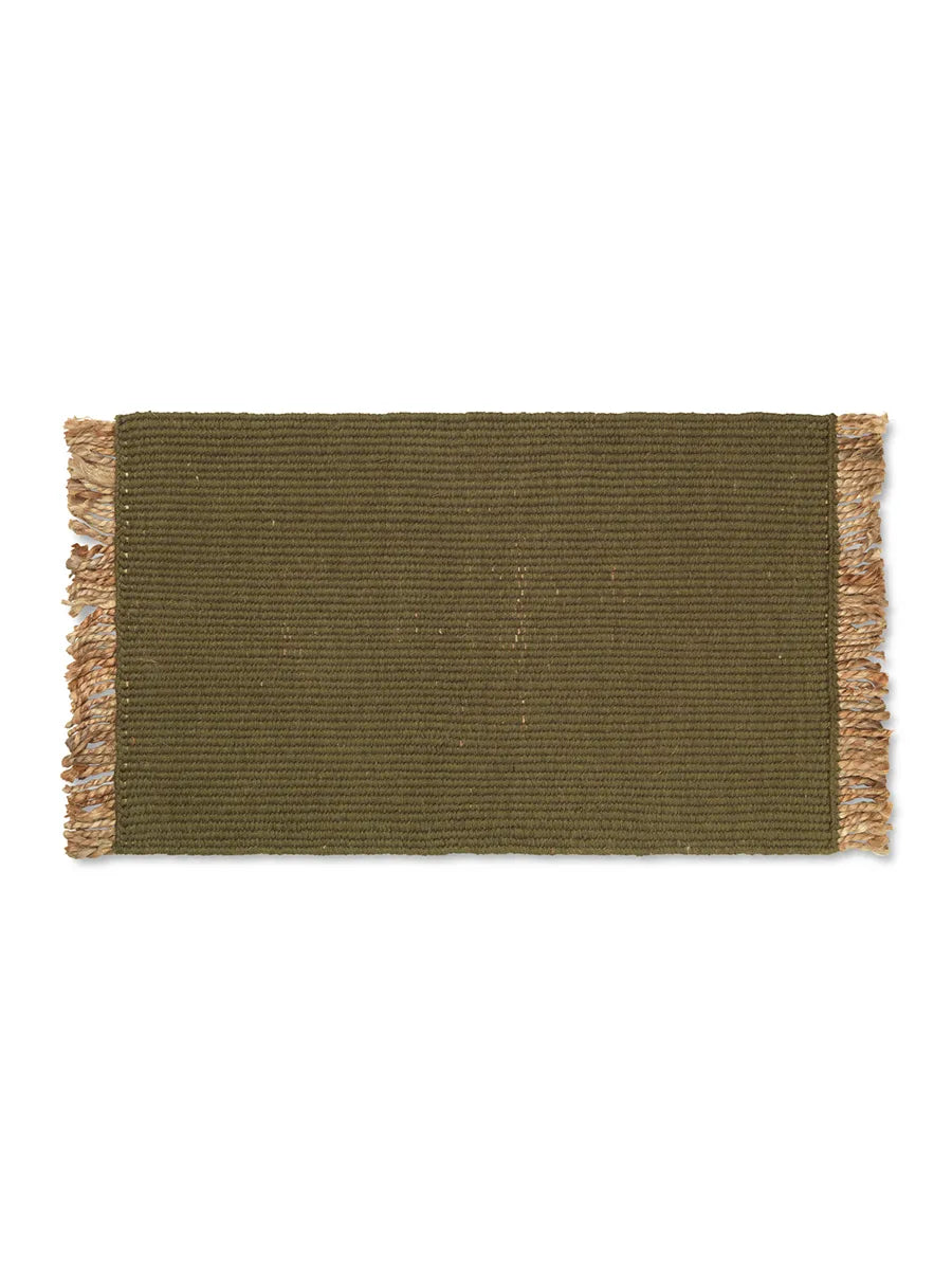 Block Mat von Ferm Living - Olive-Natural - Jacobsen Plus