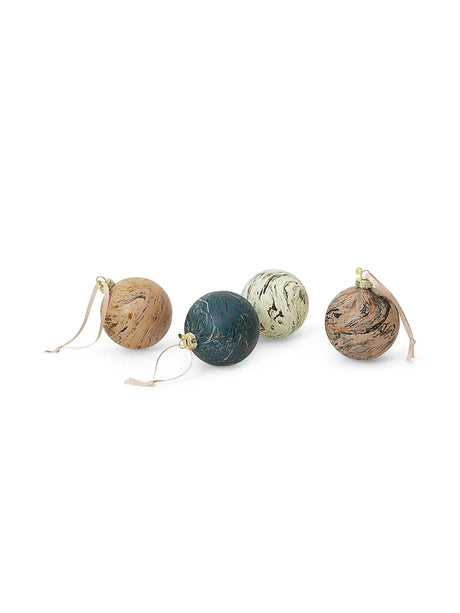 Marble Baubles, M, Set à 4 Stk. von Ferm Living - 1 - Jacobsen Plus