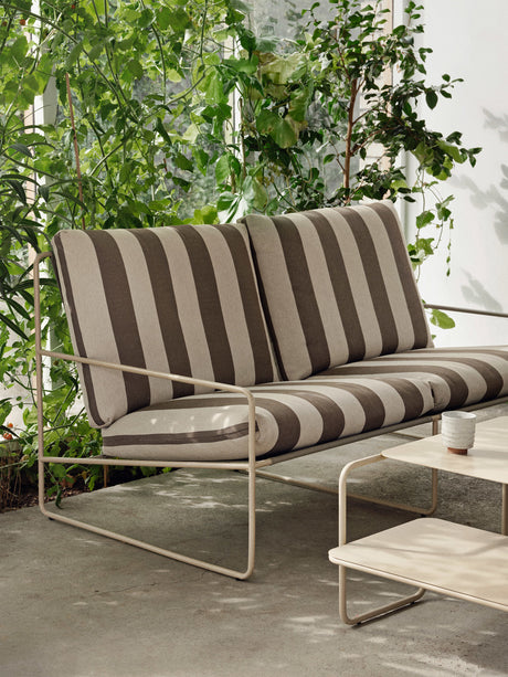 Desert 2-Sitzer von Ferm Living - Kaschmir - Pure Bouclé - Chestnut - Jacobsen Plus