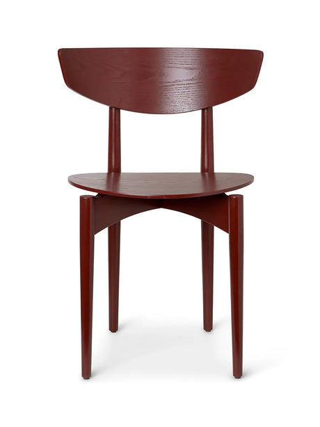 Herman Stuhl, Holzgestell von Ferm Living - Rotbraun - Jacobsen Plus