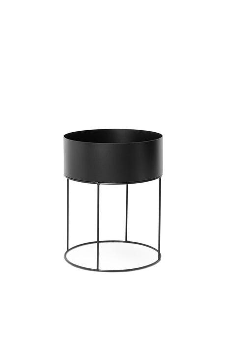 Plant Box Round von Ferm Living - Schwarz - Jacobsen Plus