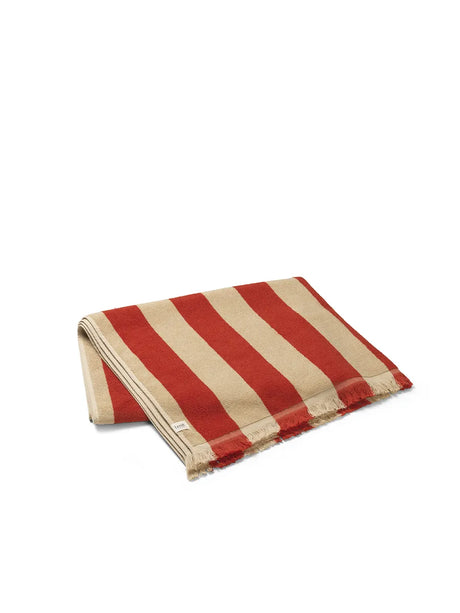 Alee Beach Towel, light camel/rot von Ferm Living - 3 - Jacobsen Plus