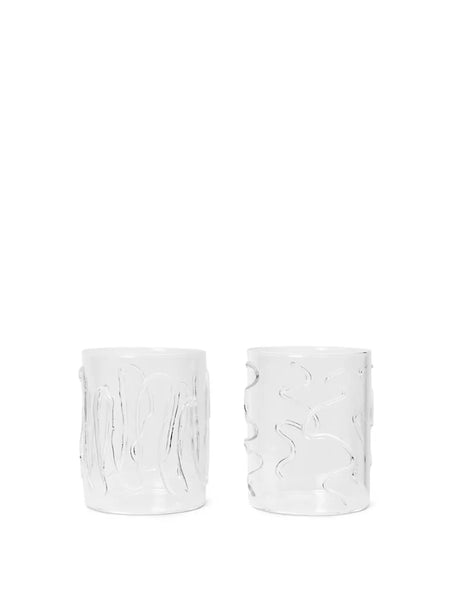 Doodle Glasses Tall, sæt á 2 stk. fra Ferm Living - 1 - Jacobsen Plus