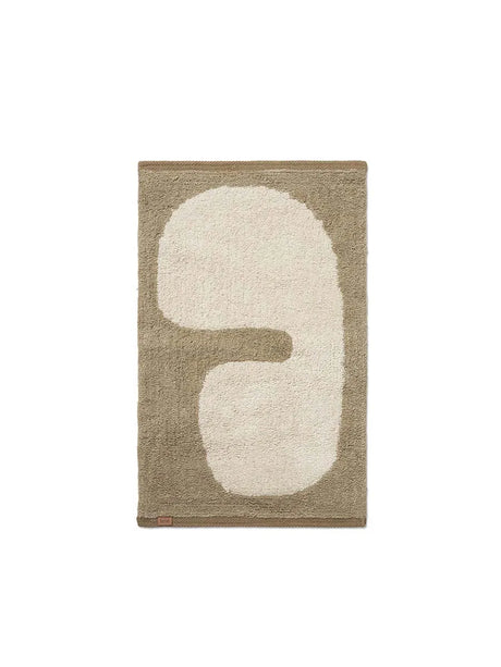 Lay Washable Mat von Ferm Living - Dunkles Taupe – Off-White - Jacobsen Plus