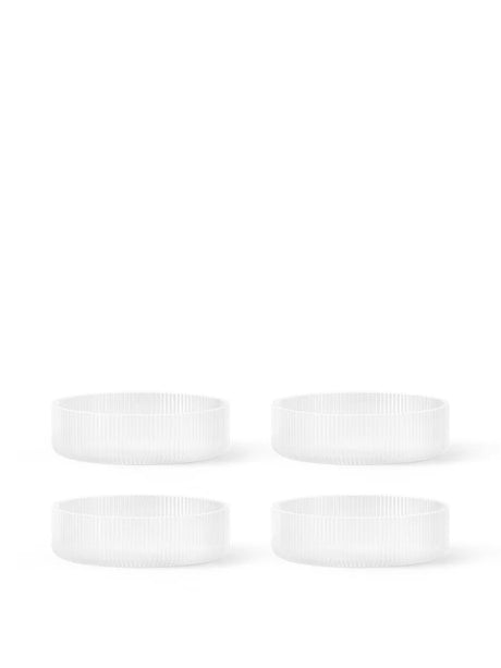 Ripple Servierschalen Frosted, Set à 4 von Ferm Living - 1 - Jacobsen Plus