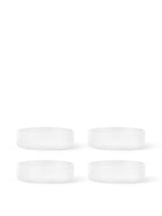 Ripple Servierschalen Frosted, Set à 4 von Ferm Living