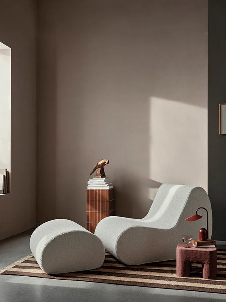 Rouli Pouf von Ferm Living - Kastanienbraun - Jacobsen Plus