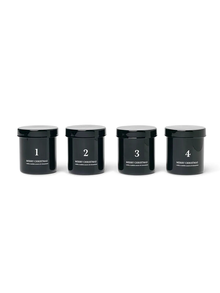 Scented Adventskerzen von Ferm Living - Schwarz - Jacobsen Plus