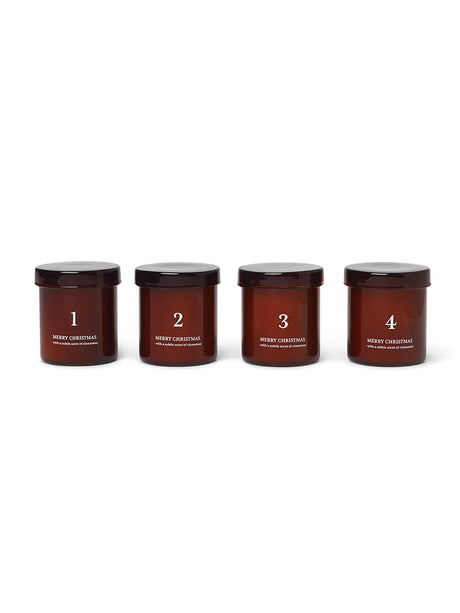 Scented Adventskerzen von Ferm Living - Rotbraun - Jacobsen Plus