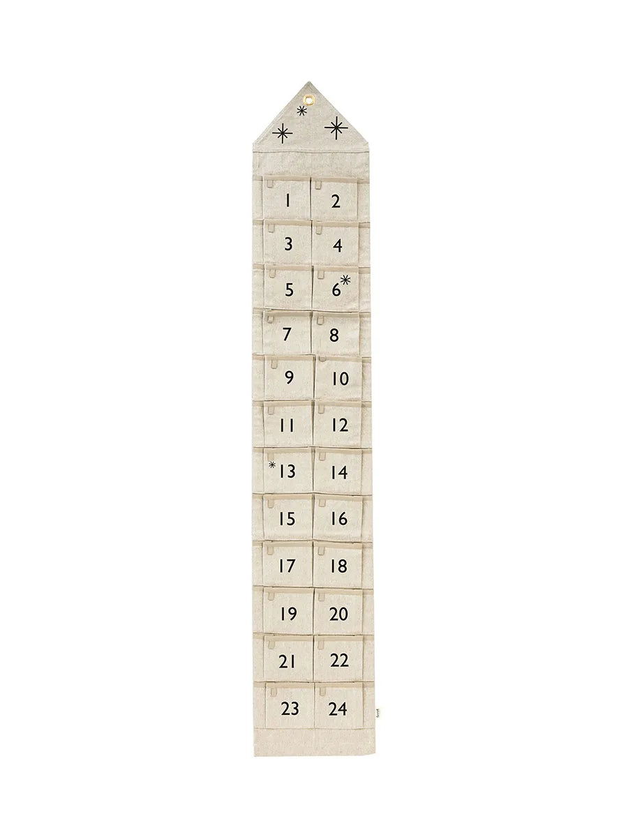 Star Christmas Calendar, Narrow von Ferm Living - Sand-schwarz - Jacobsen Plus