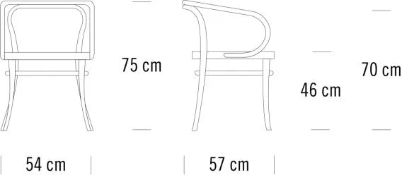 209 Armstuhl, Buche von Thonet - 4 - Jacobsen Plus