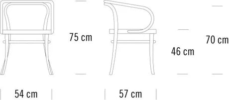 209 Armstuhl, Buche von Thonet - 4 - Jacobsen Plus