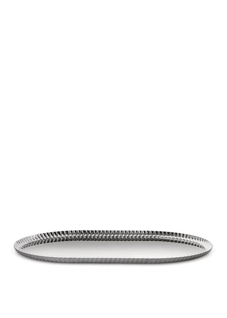 Alessi Pleats Tablett 46 cm, von Alessi - Stahl - Jacobsen Plus