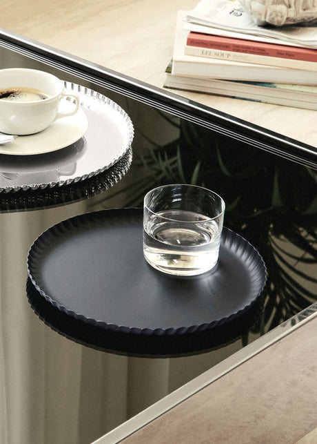 Alessi Pleats Tablett 23 cm, von Alessi - Stahl - Jacobsen Plus