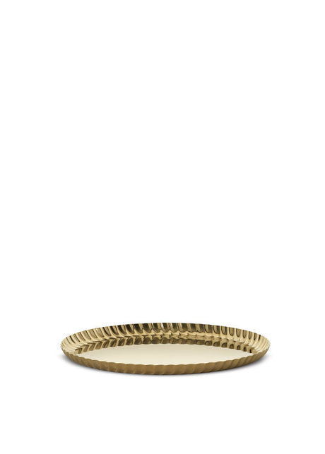 Alessi Pleats Tablett 23 cm, von Alessi - Stahl - Jacobsen Plus