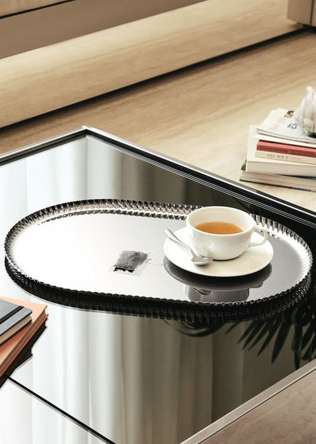 Alessi Pleats Tablett 46 cm, von Alessi - Stahl - Jacobsen Plus