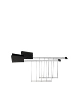 Plissé 2 tongs Toaster racks von Alessi - Schwarz - Jacobsen Plus