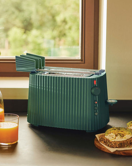 Plissé 2 tongs Toaster racks von Alessi - Weiß - Jacobsen Plus