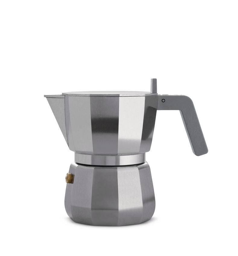 Moka Espresso Kaffebereiter, Aluminium von Alessi - 3 Tassen - Jacobsen Plus