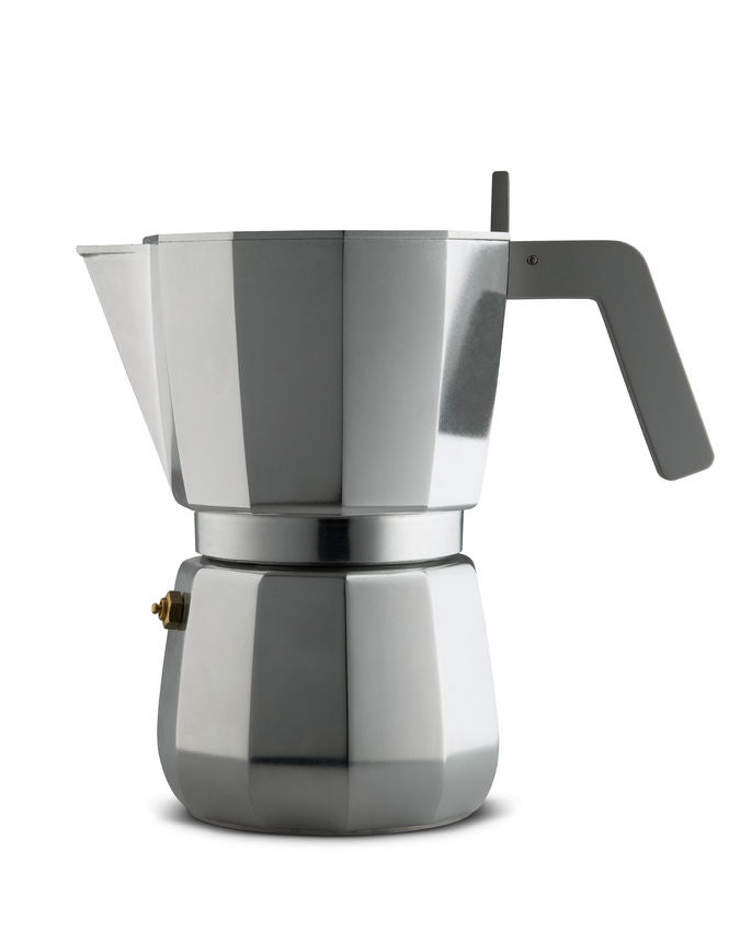 Moka Espresso Kaffebereiter, Aluminium von Alessi - 9 Tassen - Jacobsen Plus