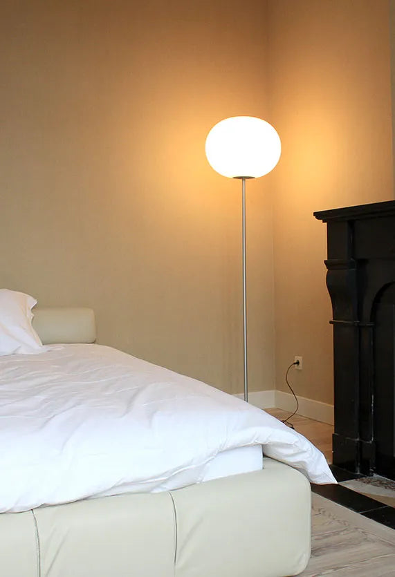 Glo-Ball F, Silver Stehleuchte von Flos