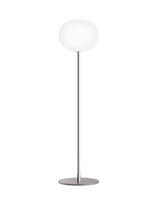 Glo-Ball F, Silver Stehleuchte von Flos - F3: Ø: 450 x H: 1850 mm - Jacobsen Plus