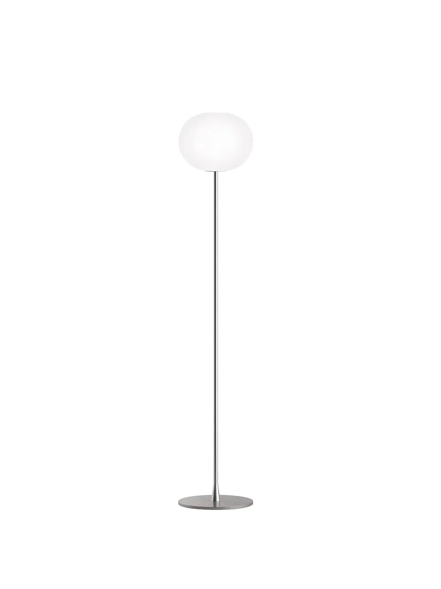 Glo-Ball F, Silver Stehleuchte von Flos - F1: Ø: 330 x H: 1350 mm - Jacobsen Plus