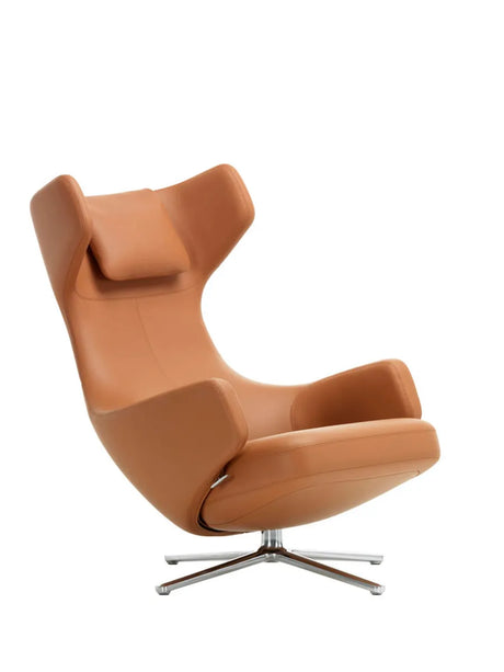 Grand Repos Sessel inkl. Fußhocker, Cognac (Premium Leder) von Vitra - 4 - Jacobsen Plus