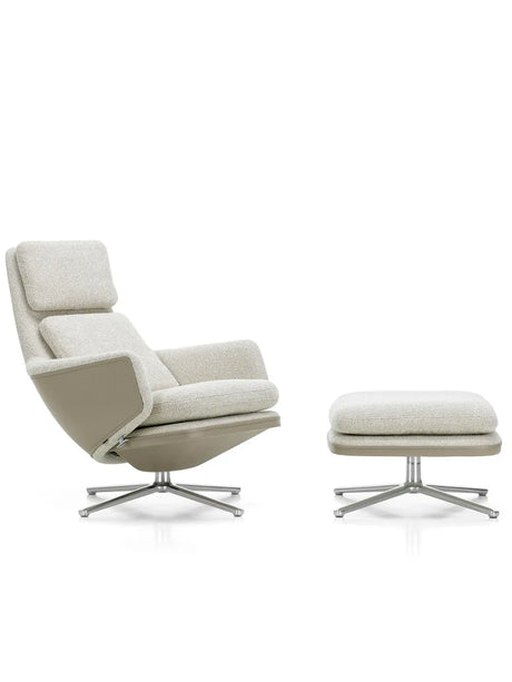 Grand Relax Sessel inkl. Fußhocker, grey/Beige von Vitra - 1 - Jacobsen Plus
