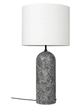 Gravity XL Floor Lamp, Low von GUBI - Weißer Bildschirm / Grauer Marmor - Jacobsen Plus