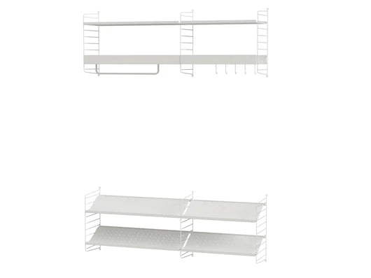 Hallway H, entréreol fra String Furniture - Hvid - Jacobsen Plus