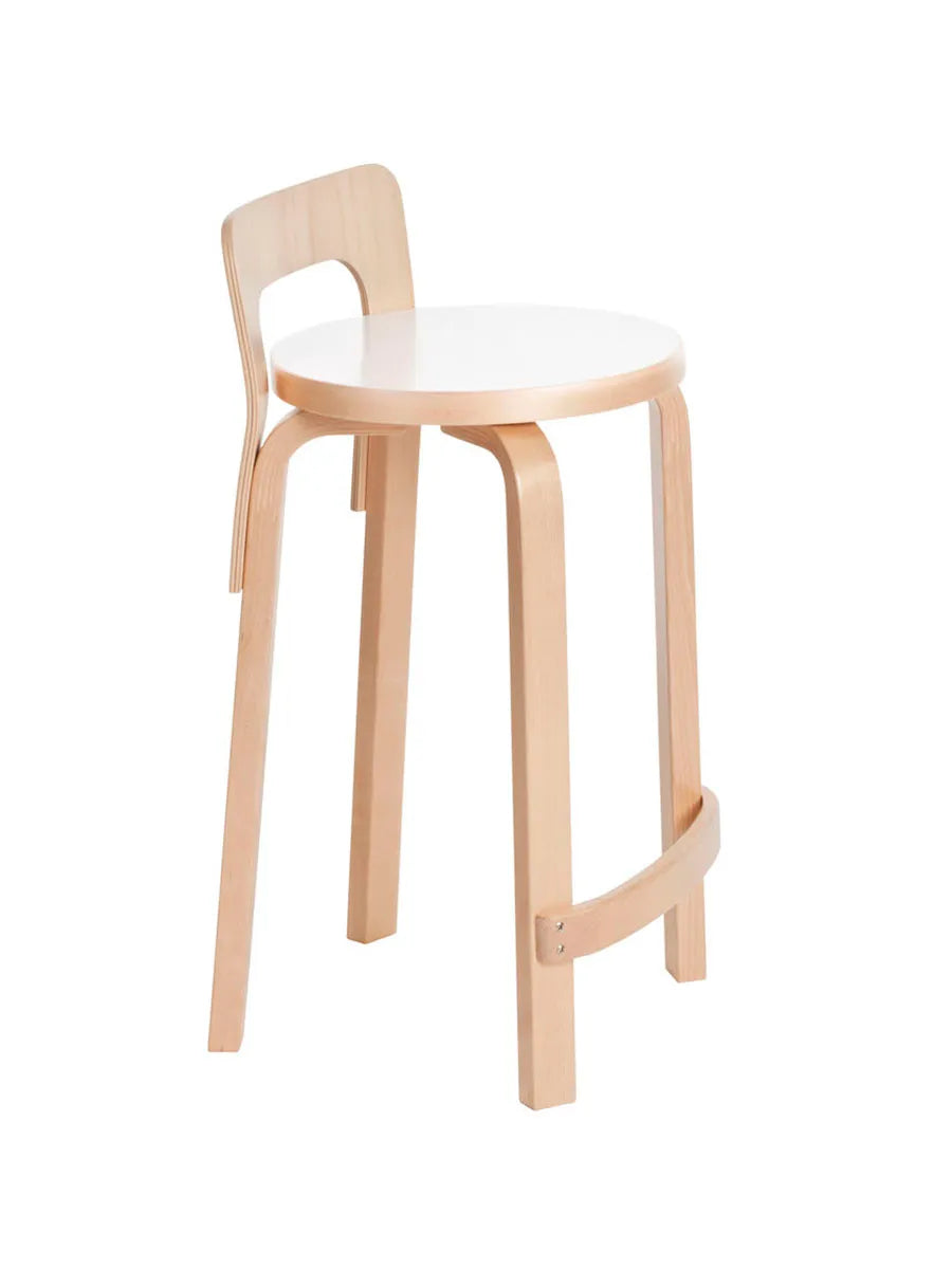High Chair K65 fra Artek - Hvid laminat - Jacobsen Plus